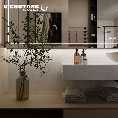 PHÒNG TẮM ĐƠN GIẢN MÀ HIỆN ĐẠI VỚI ĐÁ VICOSTONE