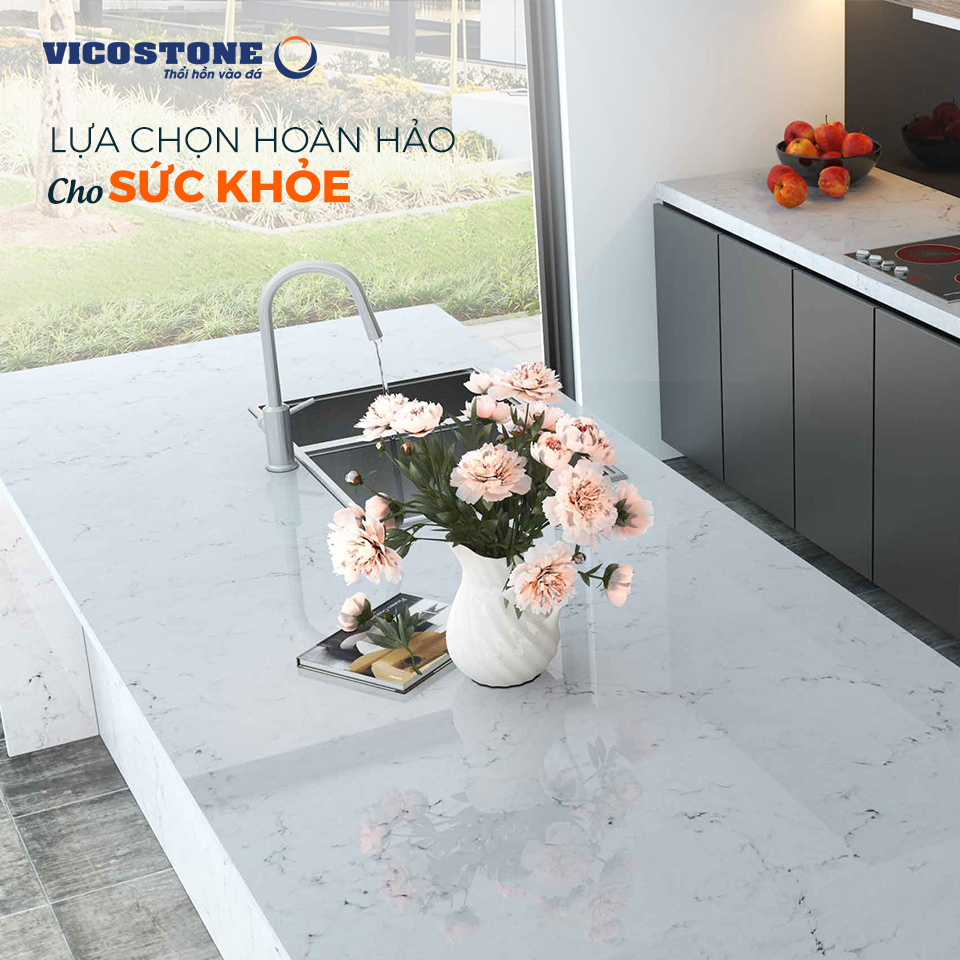 Đá Vicostone ninh bình an toàn cho sức khỏe