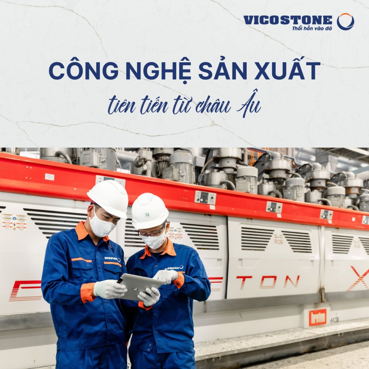 Công nghệ sản xuất đá Vicostone Ninh Bình