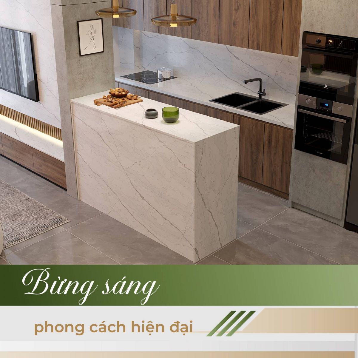 Đá Vicostone ninh bình, sáng tạo hiện đại 