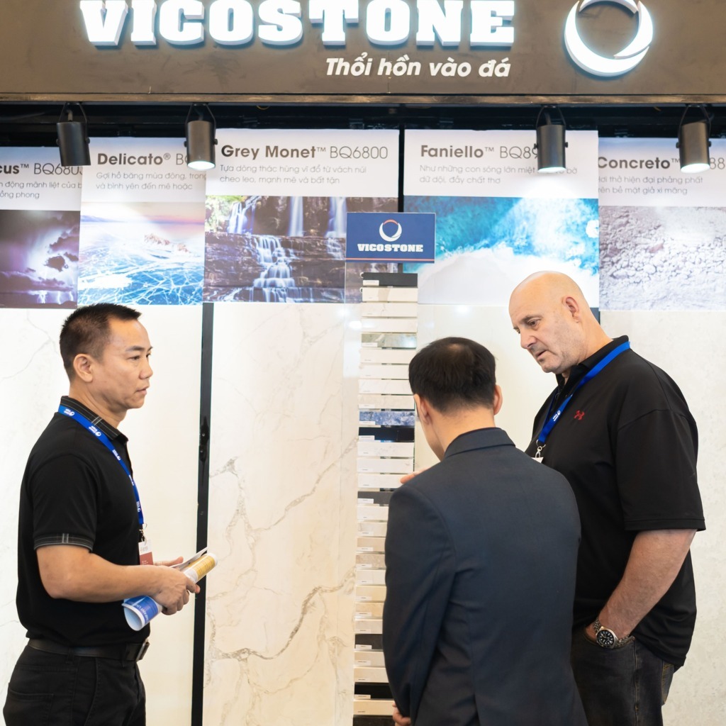 Vicostone Ninh Bình luôn sử dụng đá và phụ kiện đạt chuẩn chất lượng thi công