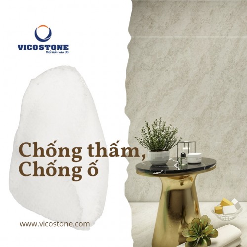 ĐÁ VICOSTONE - DÙ BẨN ĐẾN ĐÂU, CHỈ LAU LÀ SẠCH